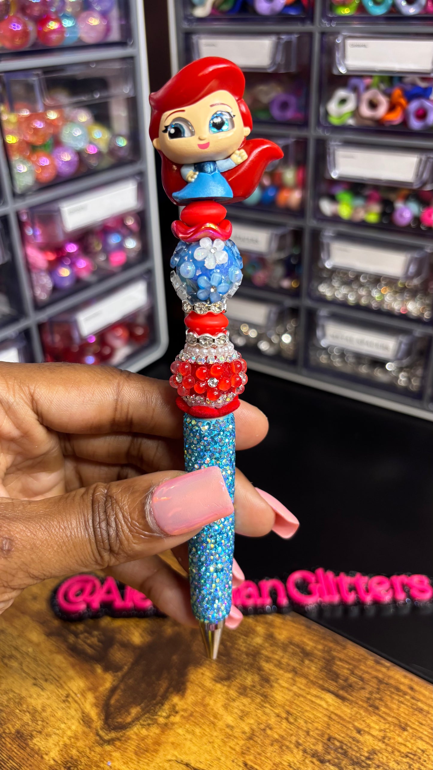 Princess Beaded Rhinestone Pen