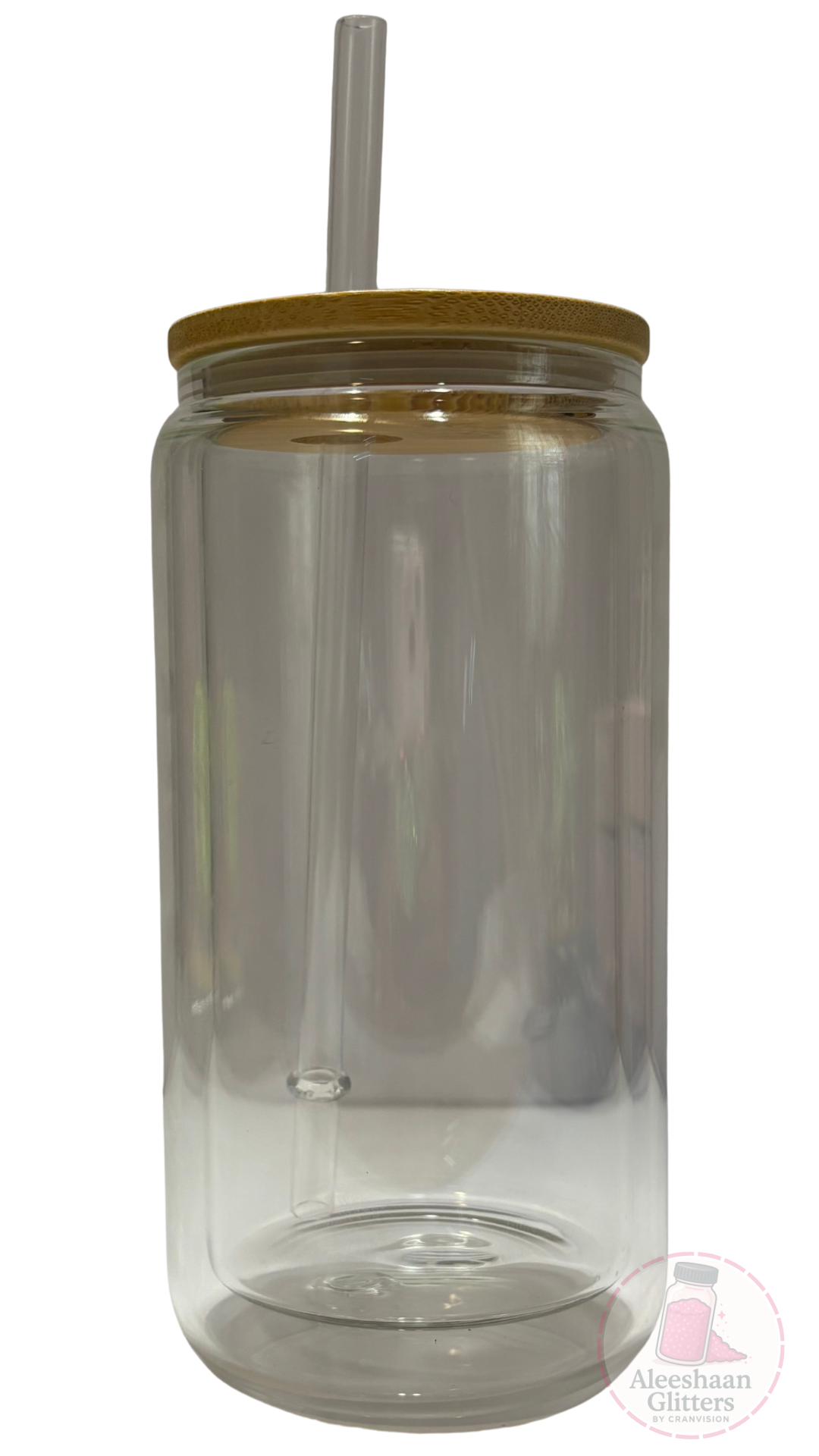 16 oz Glass Snow Globe Cup