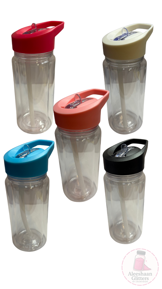 10 oz Kids Acrylic Snow Globe Cup (Assorted Lid Colors)