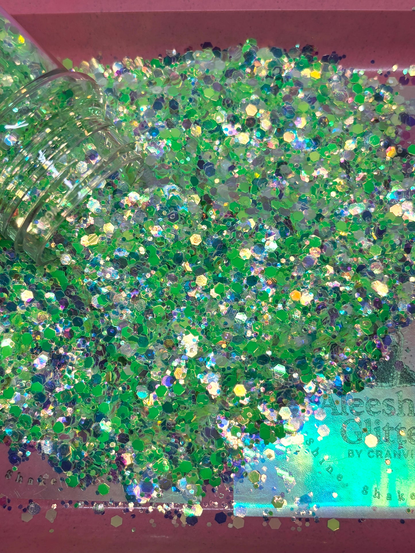 Icy Jade Glow Snow Globe (Glow-in-the-Dark)