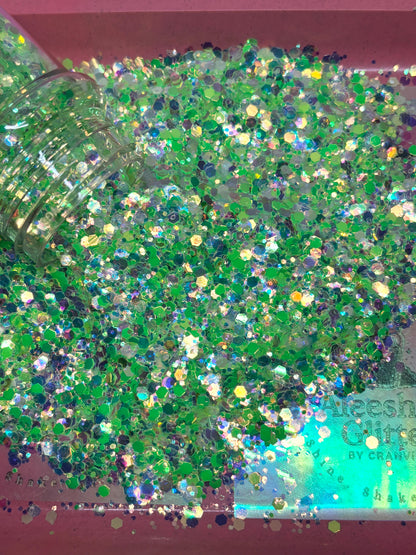 Icy Jade Glow Snow Globe (Glow-in-the-Dark)